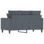 Dunkelgraues 2-Sitzer-Sofa aus Samt, 120 cm von , Sofas - Ref: Foro24-359294, Preis: 233,18 €, Rabatt: %