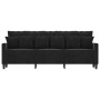 3-Sitzer-Sofa aus schwarzem Samt, 180 cm von , Sofas - Ref: Foro24-359318, Preis: 298,98 €, Rabatt: %