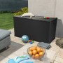 Anthracite rattan PP garden storage box 120x56x63cm by vidaXL, Outdoor storage boxes - Ref: Foro24-43711, Price: 121,81 €, Di...