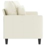 Cream velvet 2-seater sofa 140 cm by , Sofas - Ref: Foro24-359311, Price: 244,99 €, Discount: %