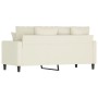 Cream velvet 2-seater sofa 140 cm by , Sofas - Ref: Foro24-359311, Price: 244,99 €, Discount: %