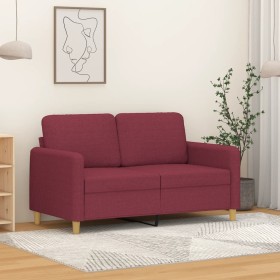 Sofá de 2 plazas de tela rojo tinto 120 cm de , Sofás - Ref: Foro24-359476, Precio: 233,77 €, Descuento: %