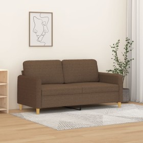 2 seater sofa in brown fabric 140 cm by , Sofas - Ref: Foro24-359481, Price: 231,99 €, Discount: %