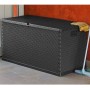 Anthrazit Rattan PP Garten-Aufbewahrungsbox 120x56x63cm von vidaXL, Aufbewahrungsboxen für den Außenbereich - Ref: Foro24-437...