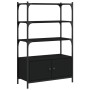 Librería de 3 estantes madera ingeniería negro 70x30x109,5 cm de , Librerías y estanterías - Ref: Foro24-838993, Precio: 70,9...