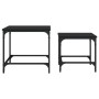 Stackable coffee tables 2 pieces black engineered wood by , Coffee table - Ref: Foro24-838918, Price: 36,48 €, Discount: %