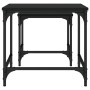 Stapelbare Couchtische, 2 Stück, schwarzes Holzwerkstoff von , Couchtisch - Ref: Foro24-838918, Preis: 36,48 €, Rabatt: %