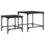 Stapelbare Couchtische, 2 Stück, schwarzes Holzwerkstoff von , Couchtisch - Ref: Foro24-838918, Preis: 36,48 €, Rabatt: %