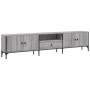 Sonoma grauer TV-Schrank aus Holzwerkstoff mit Schubladen, 200 x 25 x 44 cm von , TV-Möbel - Ref: Foro24-838991, Preis: 115,4...