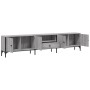 Sonoma gray engineered wood drawer TV cabinet 200x25x44 cm by , TV Furniture - Ref: Foro24-838991, Price: 115,41 €, Discount: %