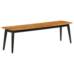 Bank aus massivem Mangoholz und Eisen, 160 x 40 x 45 cm von , Ess- und Küchenbänke - Ref: Foro24-356979, Preis: 134,49 €, Rab...