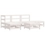 Garden furniture set 6 pieces solid white pine wood by , Garden sets - Ref: Foro24-3186313, Price: 381,71 €, Discount: %