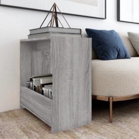 Mesa auxiliar madera contrachapada gris Sonoma 50x26x50 cm de , Mesas auxiliares - Ref: Foro24-826630, Precio: 32,68 €, Descu...