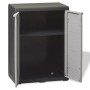 Garden cabinet with 1 shelf in black and gray color by vidaXL, Lockers and storage cabinets - Ref: Foro24-43707, Price: 77,80...