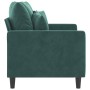 Dark green velvet 2-seater sofa 120 cm by , Sofas - Ref: Foro24-359295, Price: 226,42 €, Discount: %