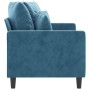 2 seater blue velvet sofa 140 cm by , Sofas - Ref: Foro24-359312, Price: 240,94 €, Discount: %