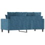 2 seater blue velvet sofa 140 cm by , Sofas - Ref: Foro24-359312, Price: 240,94 €, Discount: %