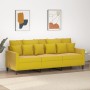 Sofá de 3 plazas terciopelo amarillo 180 cm de , Sofás - Ref: Foro24-359319, Precio: 310,16 €, Descuento: %