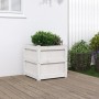 Solid white pine wood planter 50x50x50 cm by , Pots and planters - Ref: Foro24-837416, Price: 53,97 €, Discount: %