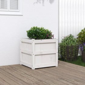 Solid white pine wood planter 50x50x50 cm by , Pots and planters - Ref: Foro24-837416, Price: 53,99 €, Discount: %