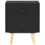 2 solid black pine wood bedside tables 40x30x50cm by vidaXL, Nightstands - Ref: Foro24-285225, Price: 79,07 €, Discount: %