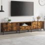 Mueble de TV cajón madera ingeniería roble ahumado 200x25x44 cm de , Muebles TV - Ref: Foro24-838990, Precio: 119,58 €, Descu...