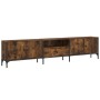 TV cabinet drawer engineered wood smoked oak 200x25x44 cm by , TV Furniture - Ref: Foro24-838990, Price: 120,40 €, Discount: %