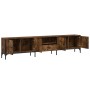 Mueble de TV cajón madera ingeniería roble ahumado 200x25x44 cm de , Muebles TV - Ref: Foro24-838990, Precio: 119,58 €, Descu...