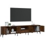 Mueble de TV cajón madera ingeniería roble marrón 200x25x44 cm de , Muebles TV - Ref: Foro24-838992, Precio: 110,13 €, Descue...