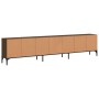 Mueble de TV cajón madera ingeniería roble marrón 200x25x44 cm de , Muebles TV - Ref: Foro24-838992, Precio: 110,13 €, Descue...