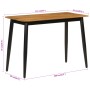 Solid mango wood and iron dining table 112x52x76 cm by , Kitchen and dining tables - Ref: Foro24-356978, Price: 165,98 €, Dis...