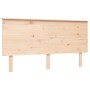 Double bed for seniors solid wood headboard by , Beds and slatted bases - Ref: Foro24-3195486, Price: 167,79 €, Discount: %