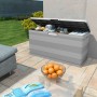 Gray garden storage box 117x45x56 cm by vidaXL, Outdoor storage boxes - Ref: Foro24-43709, Price: 103,15 €, Discount: %