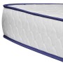 Bed with viscoelastic mattress white synthetic leather 90x200 cm by , Beds and slatted bases - Ref: Foro24-277554, Price: 378...