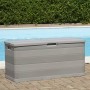 Caja de almacenamiento de jardín gris 117x45x56 cm de vidaXL, Cajas de almacenaje para exteriores - Ref: Foro24-43709, Precio...