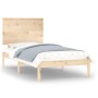 Solid wood bed frame 75x190 cm by , Beds and slatted bases - Ref: Foro24-3104763, Price: 85,73 €, Discount: %