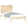 Solid wood bed frame 75x190 cm by , Beds and slatted bases - Ref: Foro24-3104763, Price: 85,73 €, Discount: %