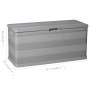 Caja de almacenamiento de jardín gris 117x45x56 cm de vidaXL, Cajas de almacenaje para exteriores - Ref: Foro24-43709, Precio...