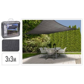 ProGarden Dark Gray Square Fabric Awning 3x3 m by , Umbrellas - Ref: Foro24-436177, Price: 35,96 €, Discount: %