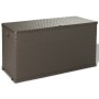 Braune Garten-Aufbewahrungsbox aus PP-Rattan, 120 x 56 x 63 cm von vidaXL, Aufbewahrungsboxen für den Außenbereich - Ref: For...