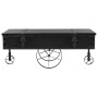 Mesa de centro con ruedas madera ingeniería negro 110x52x43 cm de , Mesas de centro - Ref: Foro24-345714, Precio: 164,52 €, D...