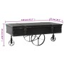 Mesa de centro con ruedas madera ingeniería negro 110x52x43 cm de , Mesas de centro - Ref: Foro24-345714, Precio: 164,52 €, D...