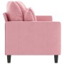 3-Sitzer-Sofa aus rosa Samt, 180 cm von , Sofas - Ref: Foro24-359316, Preis: 310,16 €, Rabatt: %