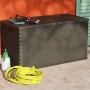 Brown PP rattan garden storage box 120x56x63 cm by vidaXL, Outdoor storage boxes - Ref: Foro24-43710, Price: 77,63 €, Discoun...