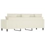 Cremefarbenes 3-Sitzer-Sofa aus Samt, 180 cm von , Sofas - Ref: Foro24-359321, Preis: 316,35 €, Rabatt: %