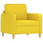 Sillón de tela amarillo claro 60 cm de , Sofás - Ref: Foro24-359467, Precio: 160,35 €, Descuento: %