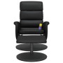 Massage recliner with footrest black synthetic leather by , Armchairs - Ref: Foro24-356729, Price: 159,64 €, Discount: %