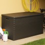 Brown PP rattan garden storage box 120x56x63 cm by vidaXL, Outdoor storage boxes - Ref: Foro24-43710, Price: 77,63 €, Discoun...