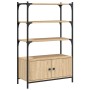 Bookcase with 3 shelves engineered oak wood 70x30x109.5 cm by , Bookcases and shelves - Ref: Foro24-838994, Price: 74,56 €, D...