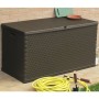 Brown PP rattan garden storage box 120x56x63 cm by vidaXL, Outdoor storage boxes - Ref: Foro24-43710, Price: 77,63 €, Discoun...